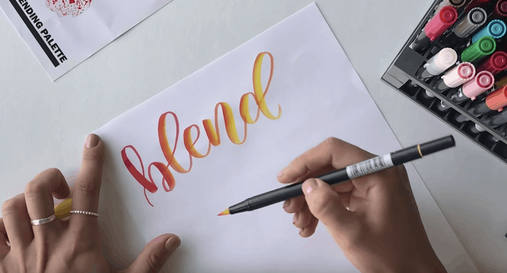 5 Techniques to Blend Colors with Tombow Brush Pens