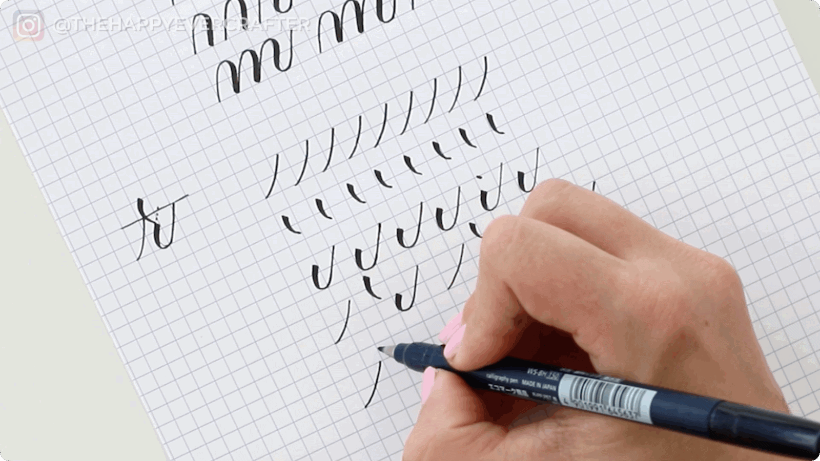 Calligraphy Alphabet BREAKDOWN - The Happy Ever Crafter Inc.