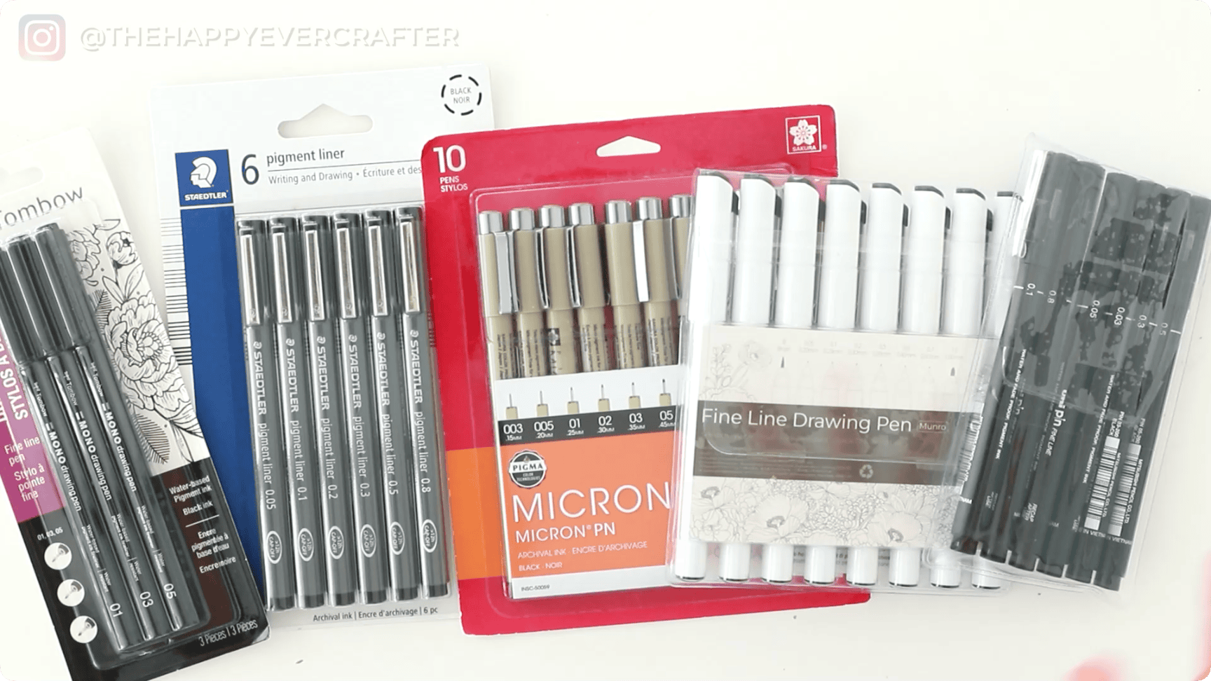 Fine Liners Kit The Best vs Worst Fineliners - The Happy Ever Crafter Inc.